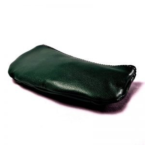 Alternative view of Monedero de piel verde con llavero - Línea España