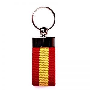 Llavero de lona con los colores de la bandera de España - Línea España