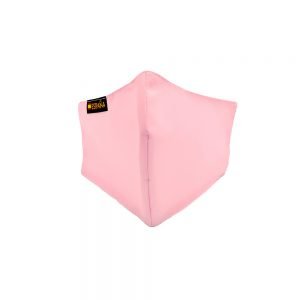Mascarilla rosa con la bandera de España