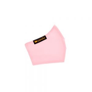 Alternative view of Mascarilla rosa con la bandera de España