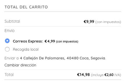 total carrito
