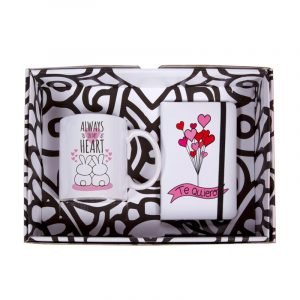 Pack regalo taza + libreta “Always in my heart”
