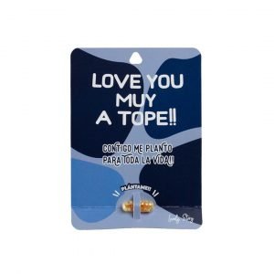 Tarjeta de regalo con semilla de planta "LOVE YOU MUY A TOPE!!" | Lovely Story