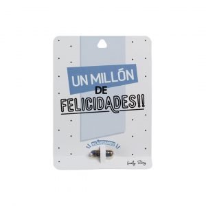Tarjeta de regalo con semilla de planta "UN MILLÓN DE FELICIDADES" - Azul | Lovely Story