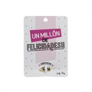 Tarjeta de regalo con semilla de planta "UN MILLÓN DE FELICIDADES" - Rosa | Lovely Story