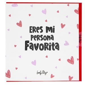 Tarjeta de felicitación "ERES MI PERSONA FAVORITA"
