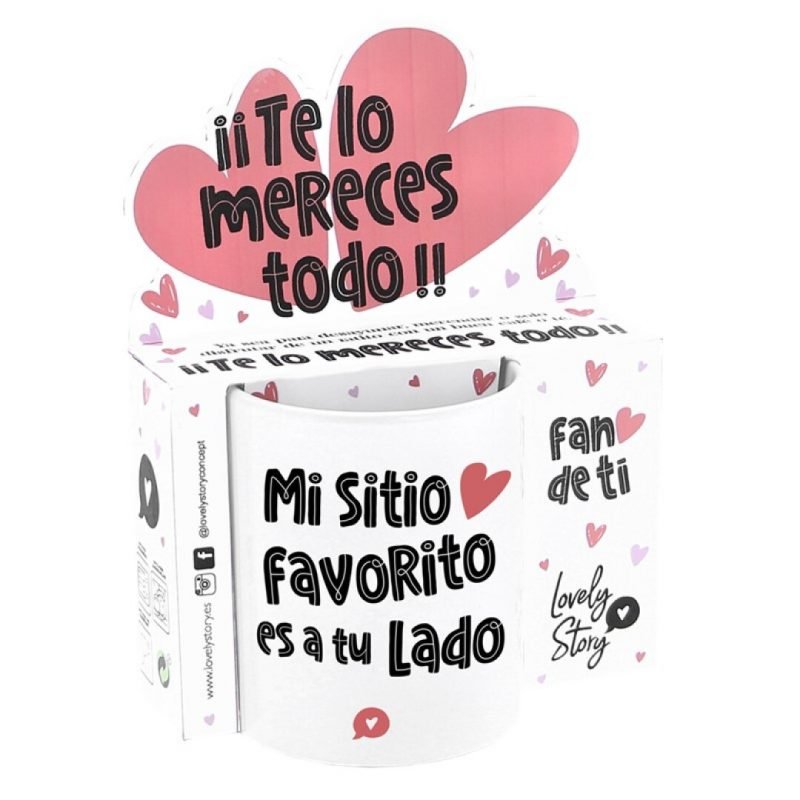 Taza "MI SITIO FAVORITO ES A TU LADO" - Imagen 1